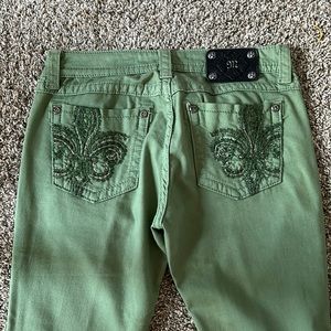 Green Miss Me Skinny Jeans